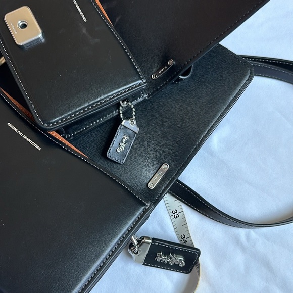 Coach Black Crossbody Bags with Silver Detail - Picture 12 of 15